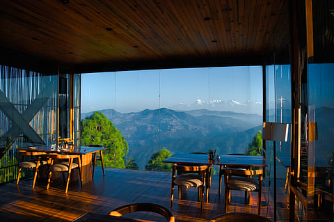 The dining area in The Kumaon